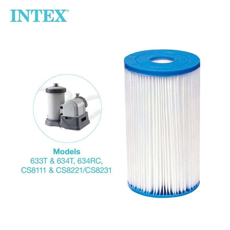 Intex 29005E Easy Set Swimming Pool Type B Replacement Easy Clean Dacron Material Filter Pump Cartridge, (2 Pack) - Image 5